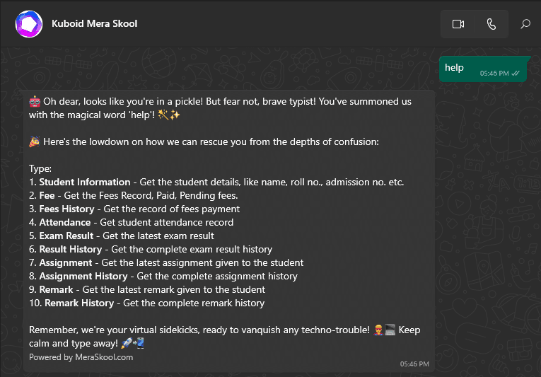 Introducing Mera Skool WhatsApp Bot: Your All-in-One skool Companion Introducing Mera Skool WhatsApp Bot: Your All-in-One skool Companion